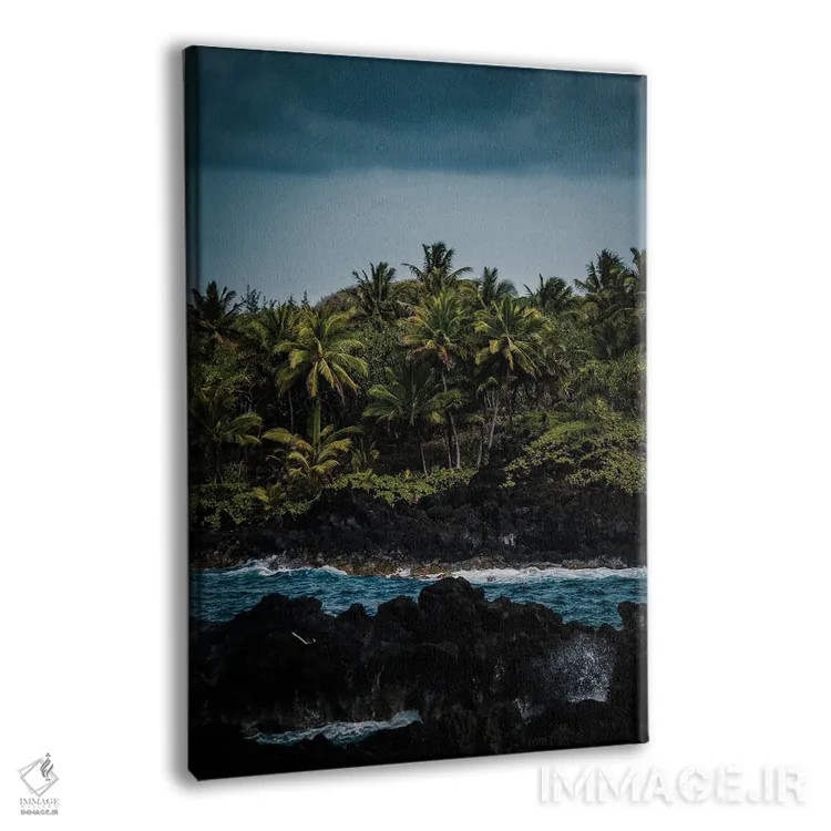 تابلو دکوراتیو در کنار دریا اثر لوکاس مور - نمای پرسپکتیو محصول