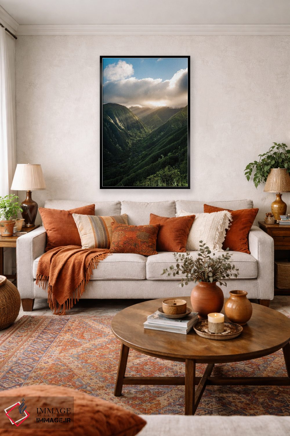 تابلو دکوراتیو دره نور اثر لوکاس مور - D5B