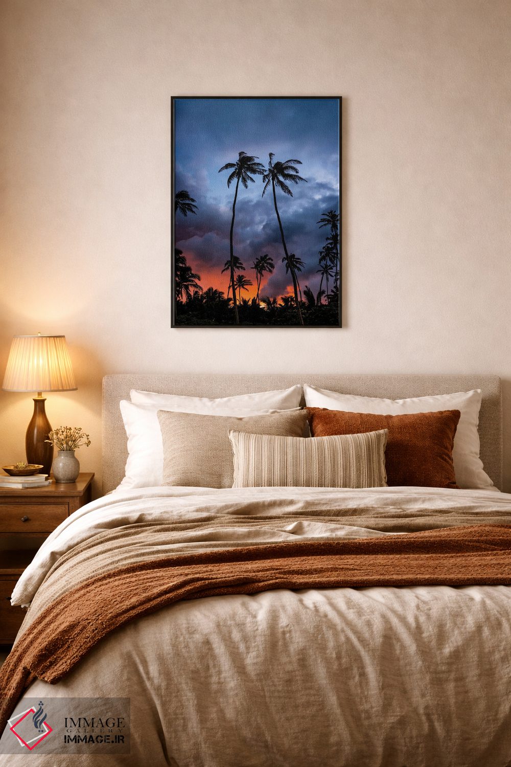 تابلو دکوراتیو غروب آتشین اثر لوکاس مور - D5B