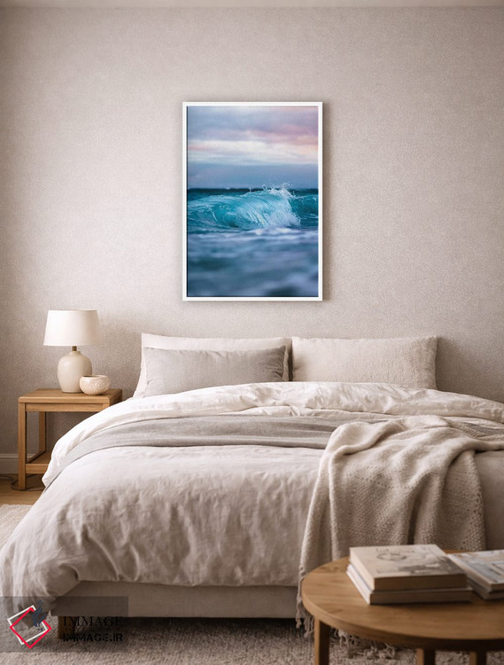 تابلو دکوراتیو امواج آبی اثر لوکاس مور - D5W