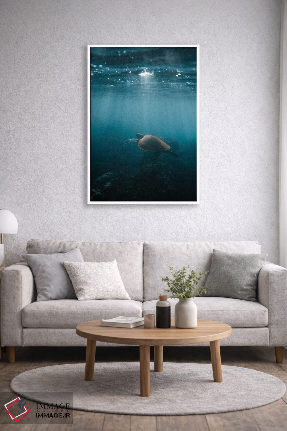 تابلو دکوراتیو لاک پشت هاوایی اثر لوکاس مور - D1W