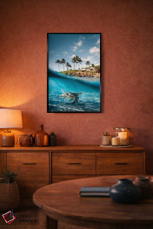 تابلو دکوراتیو از خشکی تا دریا اثر لوکاس مور - D5B