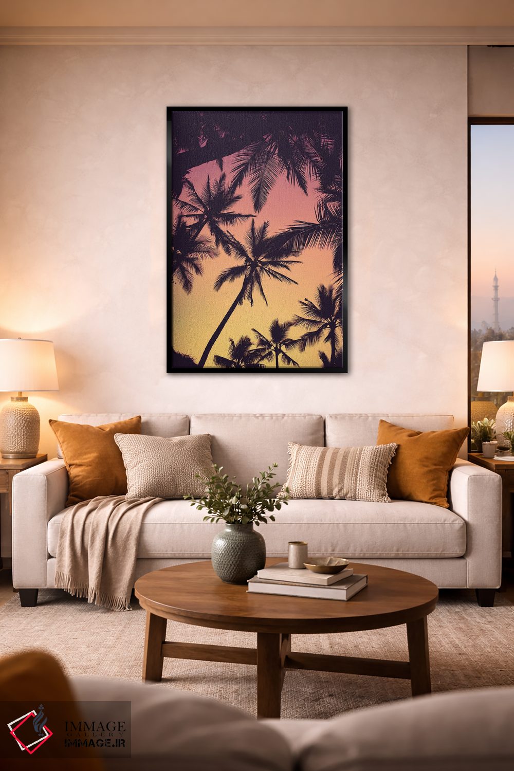 تابلو دکوراتیو نخل های گرمسیری اثر لوکاس مور - D2B
