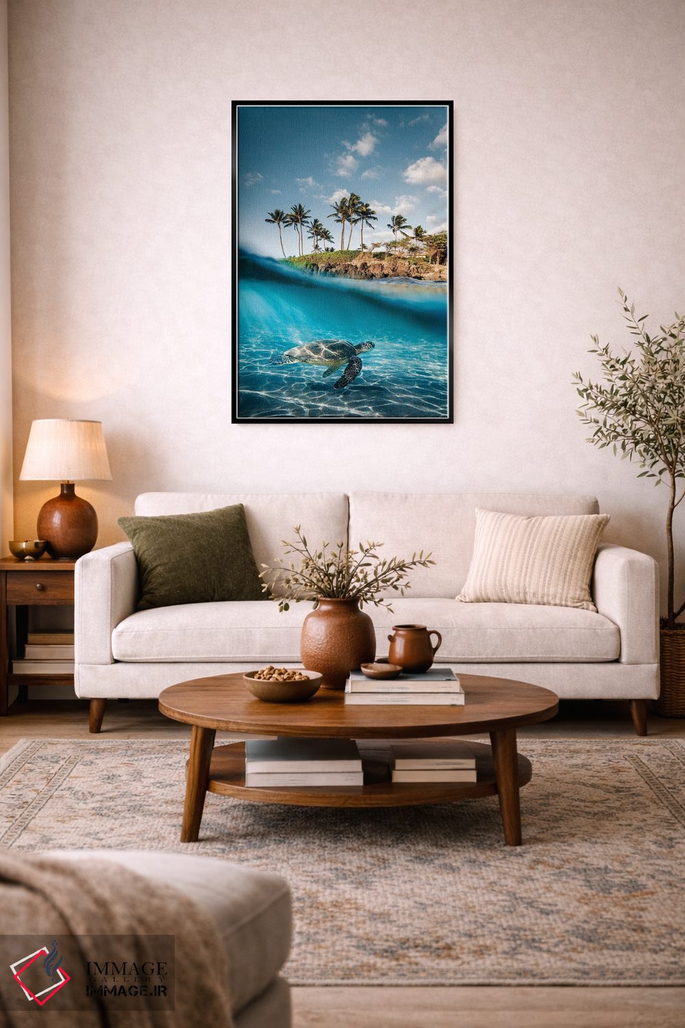 تابلو دکوراتیو از خشکی تا دریا اثر لوکاس مور - D4B