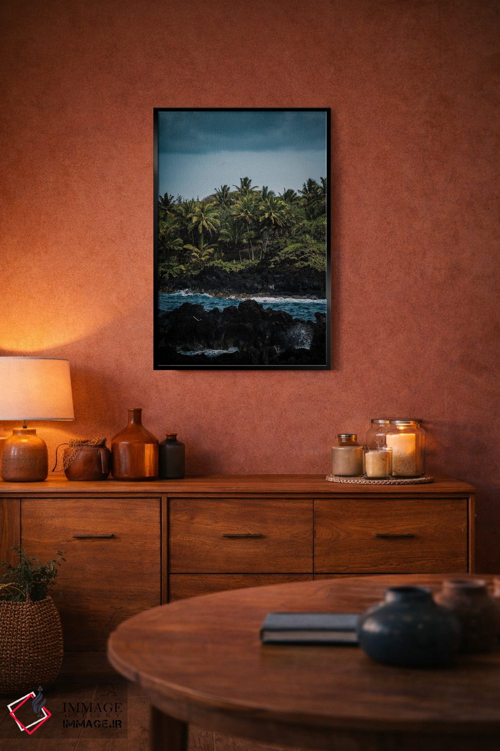 تابلو دکوراتیو در کنار دریا اثر لوکاس مور - D4B
