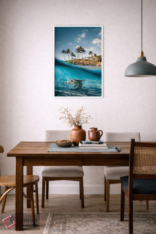 تابلو دکوراتیو از خشکی تا دریا اثر لوکاس مور - D6W