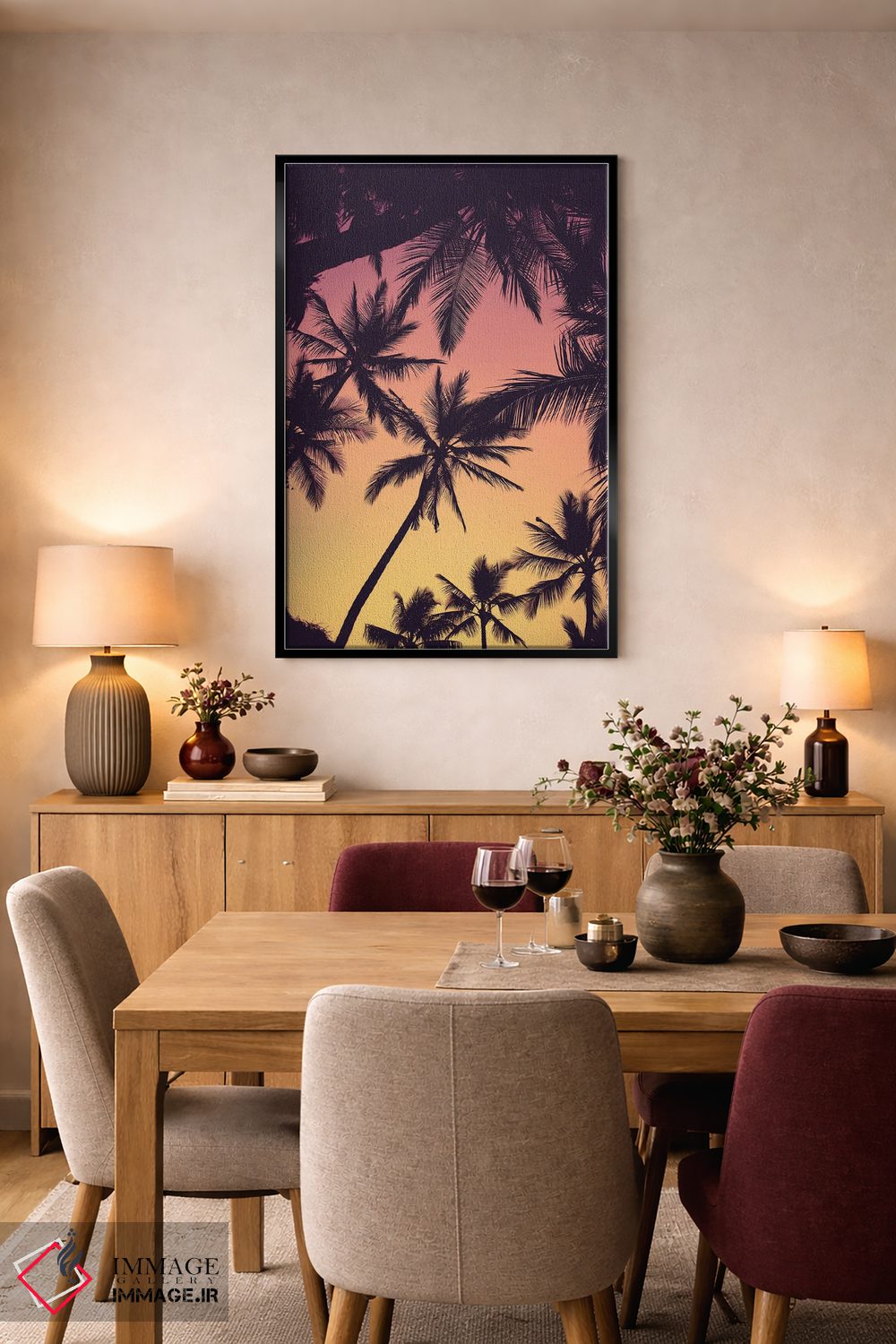 تابلو دکوراتیو نخل های گرمسیری اثر لوکاس مور - D6B