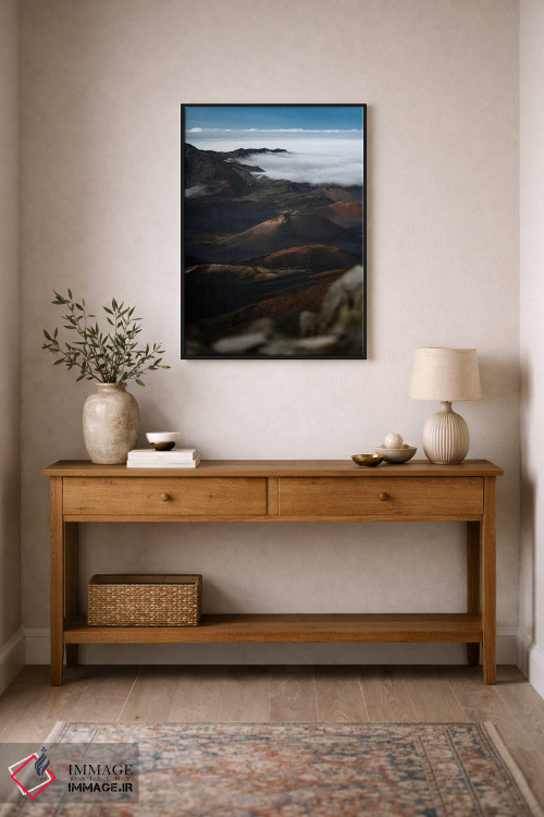 تابلو دکوراتیو در دهانه آتشفشان اثر لوکاس مور - D2B