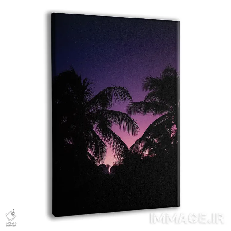 تابلو دکوراتیو غروب عمیق اثر لوکاس مور - نمای پرسپکتیو محصول