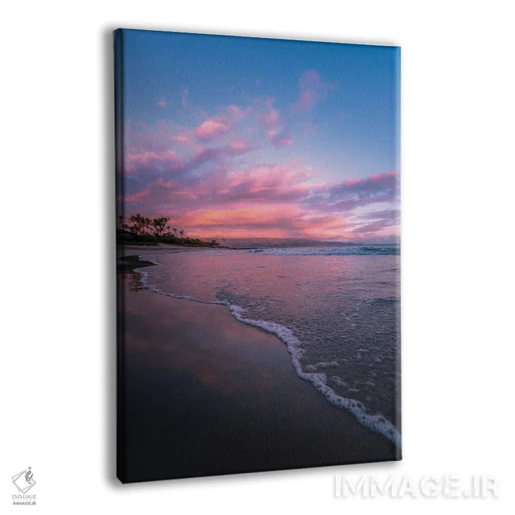 تابلو دکوراتیو طلوع به رنگ پشمک اثر لوکاس مور - نمای پرسپکتیو محصول