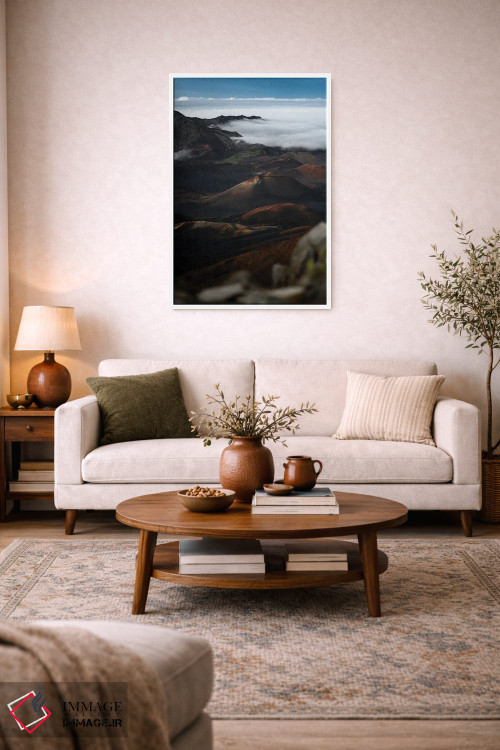 تابلو دکوراتیو در دهانه آتشفشان اثر لوکاس مور - D3W