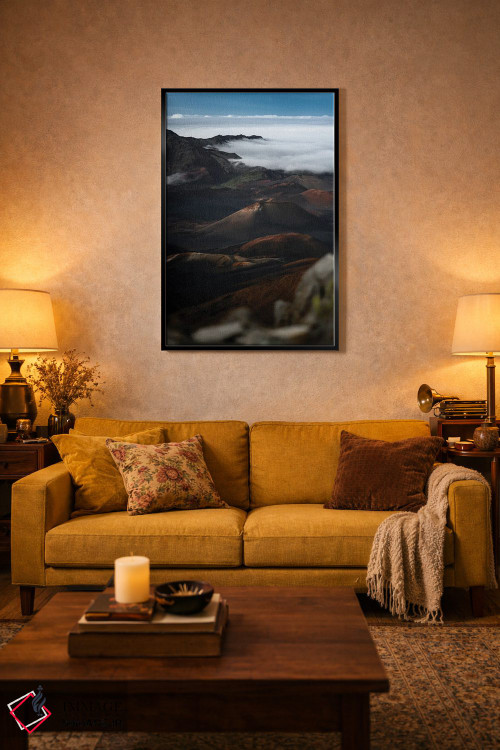 تابلو دکوراتیو در دهانه آتشفشان اثر لوکاس مور - D4B