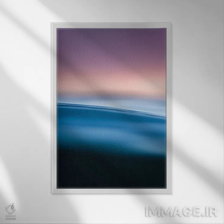 تابلو دکوراتیو آرامش اثر لوکاس مور - نمای قابدار سفید