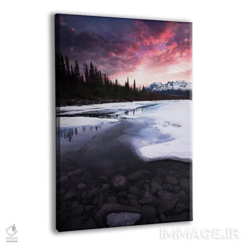 تابلو دکوراتیو آتش و یخ اثر لوکاس مور - نمای پرسپکتیو محصول