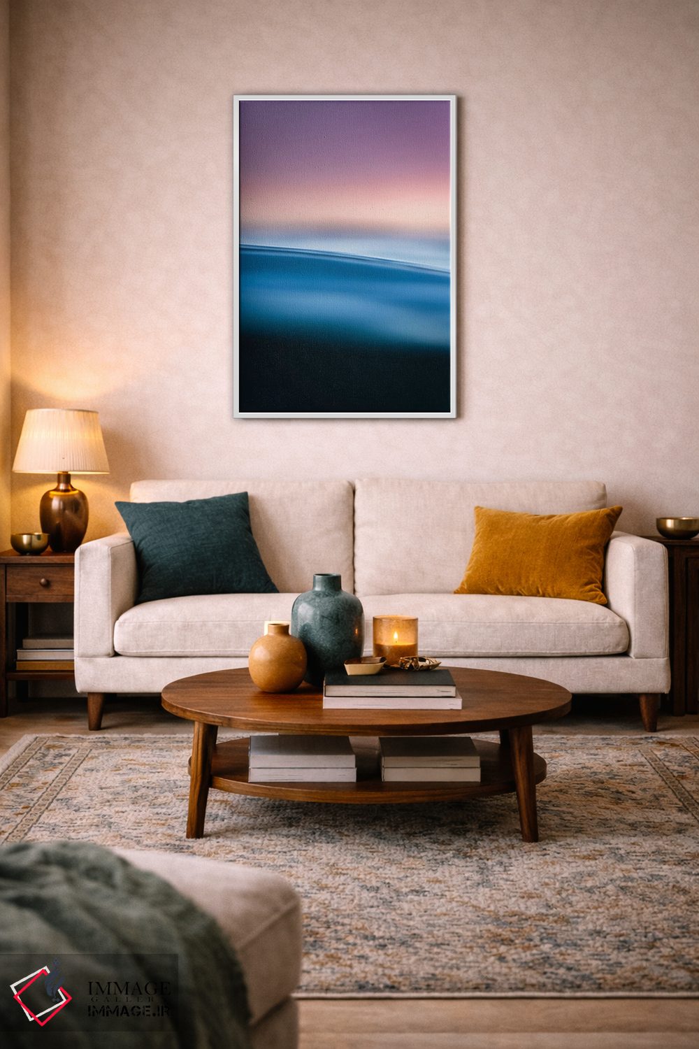 تابلو دکوراتیو آرامش اثر لوکاس مور - D3W