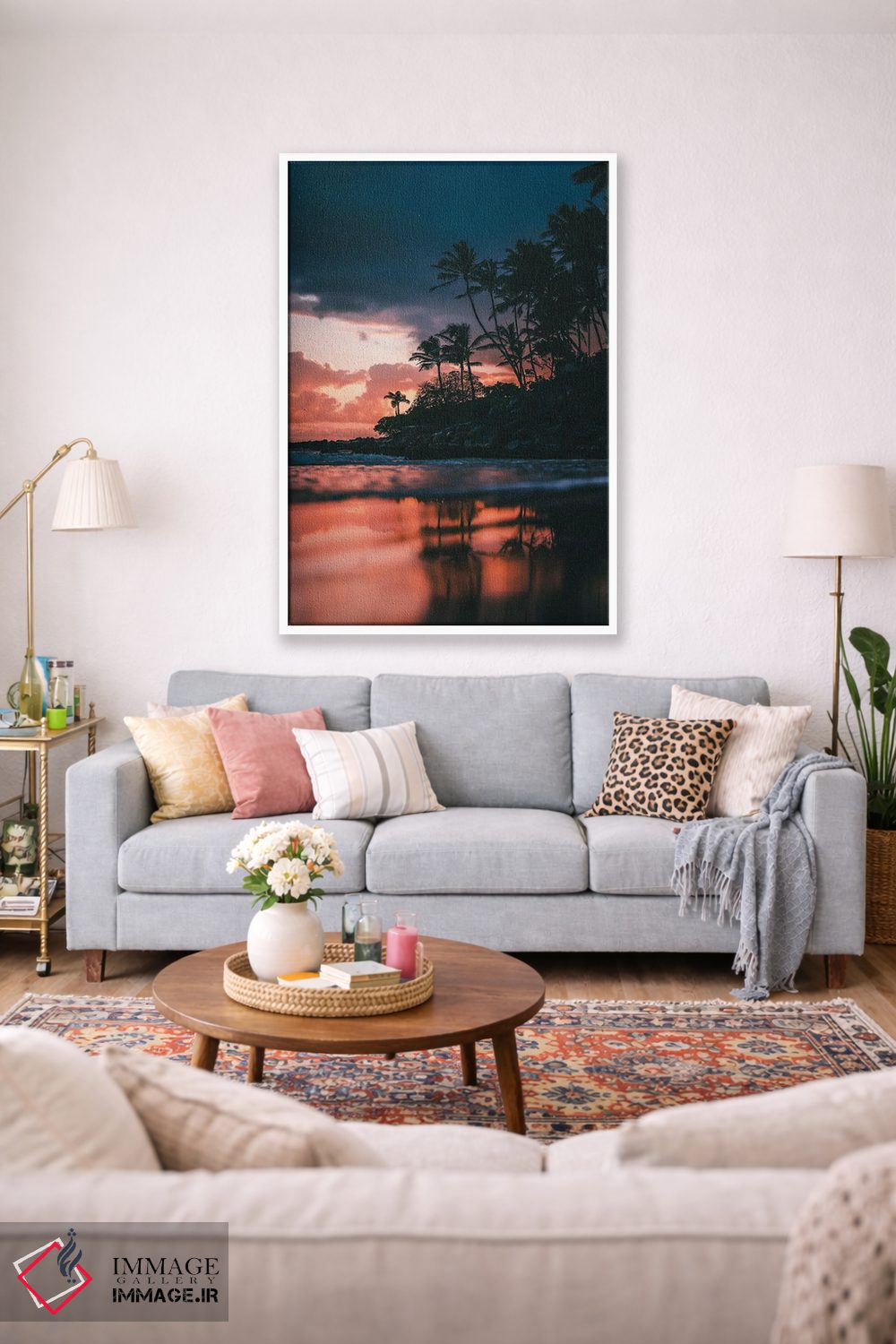 تابلو دکوراتیو طلوع از ساحل اثر لوکاس مور - D1W