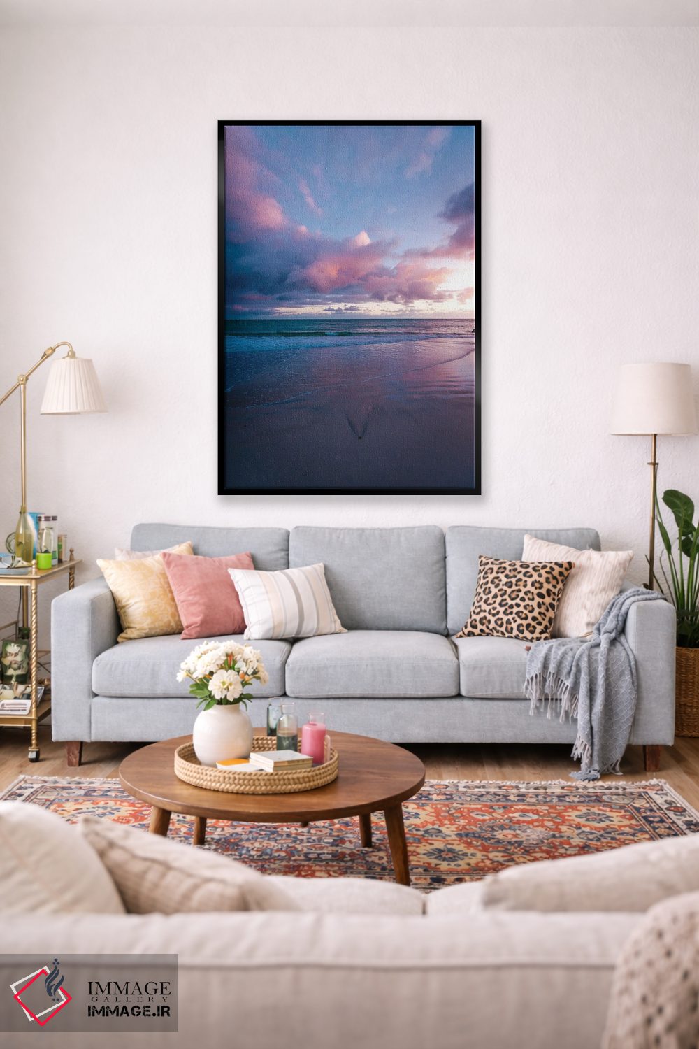 تابلو دکوراتیو طلوع ساحل مائوئی اثر لوکاس مور - D1B