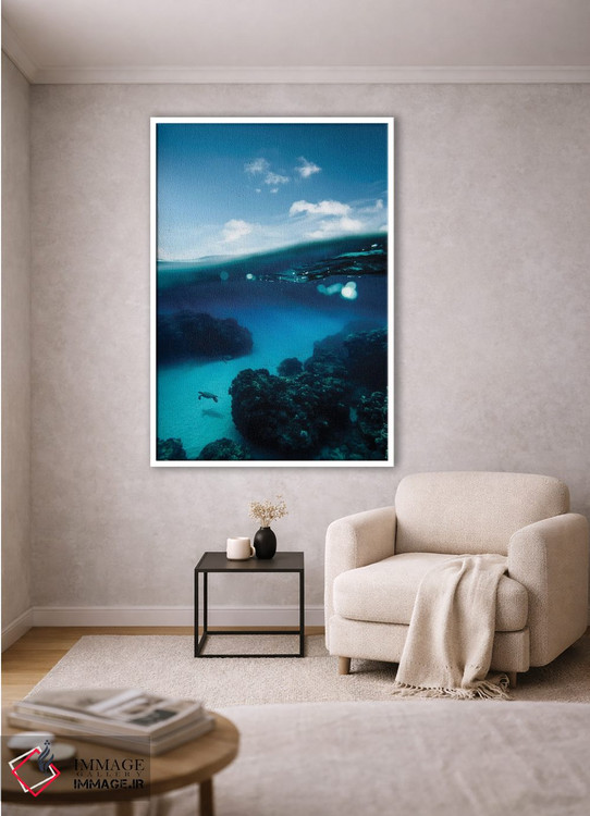 تابلو دکوراتیو دریای آبی عمیق اثر لوکاس مور - D1W