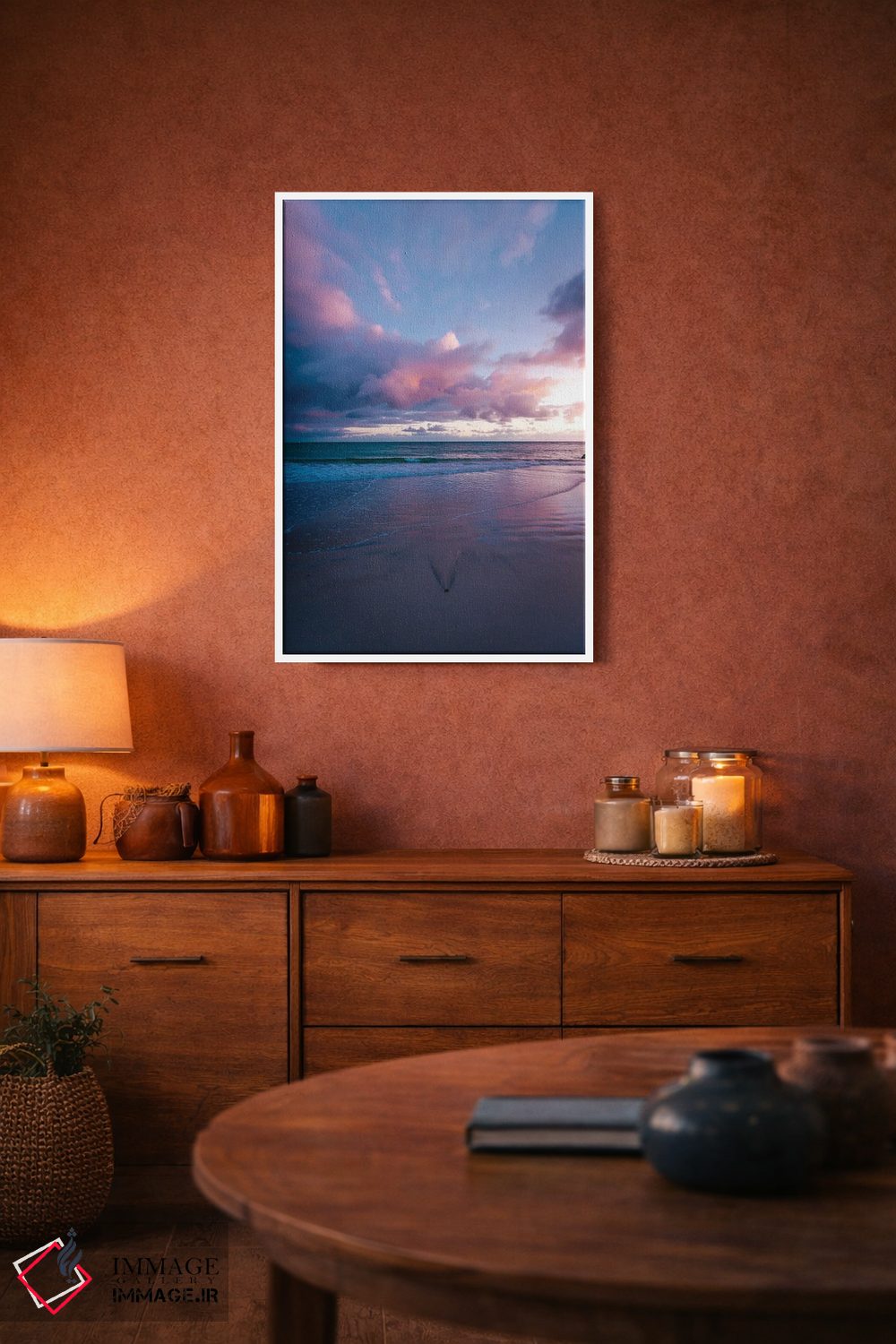 تابلو دکوراتیو طلوع ساحل مائوئی اثر لوکاس مور - D2W
