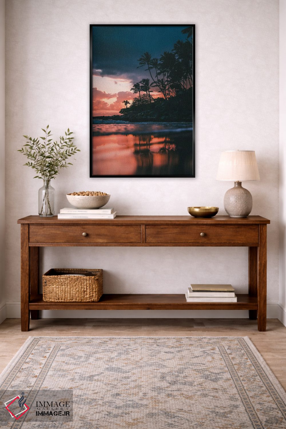 تابلو دکوراتیو طلوع از ساحل اثر لوکاس مور - D4B