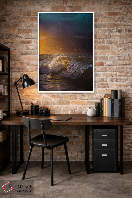 تابلو دکوراتیو پاشیدن رنگ اثر لوکاس مور - D2W