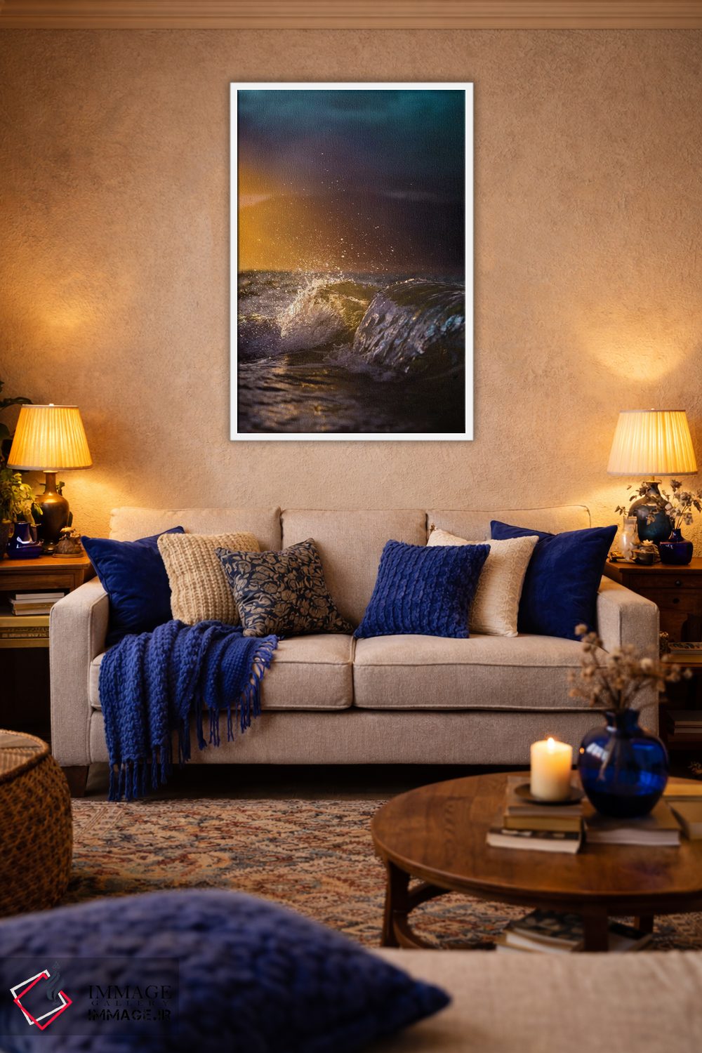 تابلو دکوراتیو پاشیدن رنگ اثر لوکاس مور - D4W