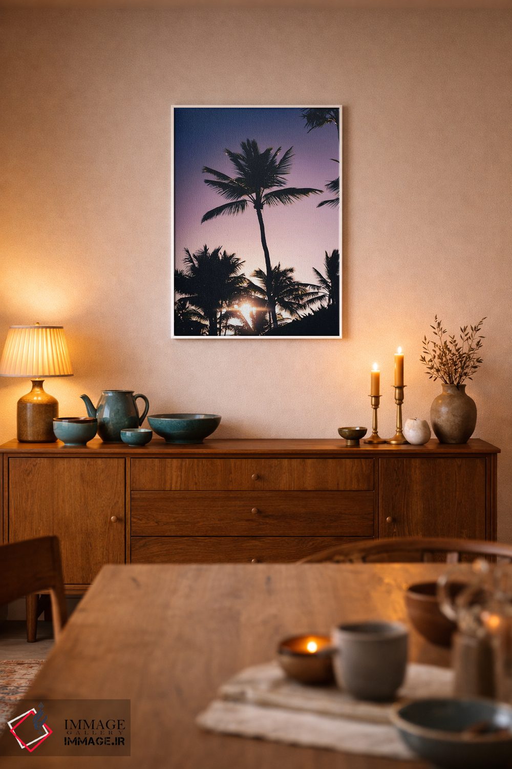 تابلو دکوراتیو رنگ های صبحگاهی اثر لوکاس مور - D5W