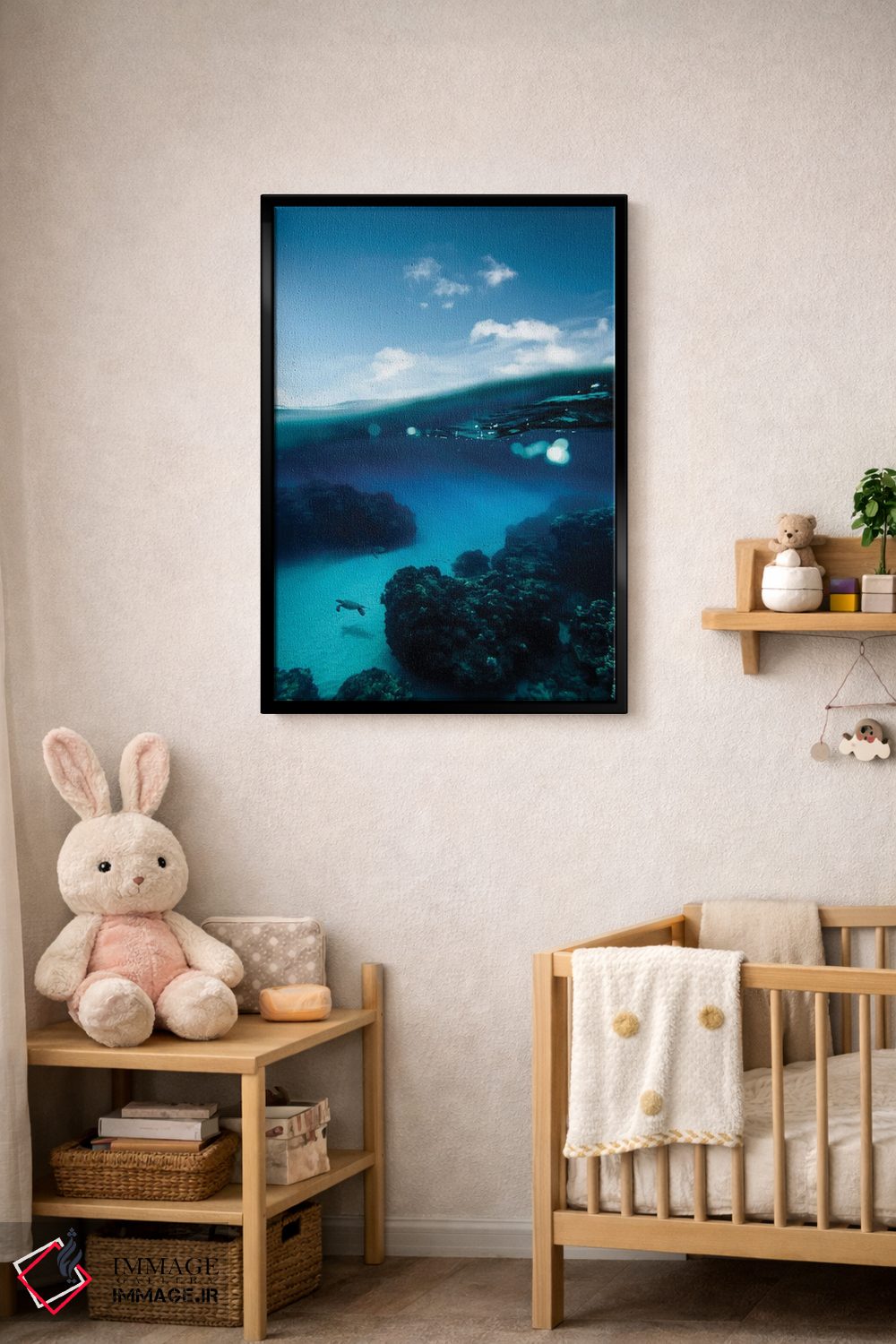 تابلو دکوراتیو دریای آبی عمیق اثر لوکاس مور - D4B