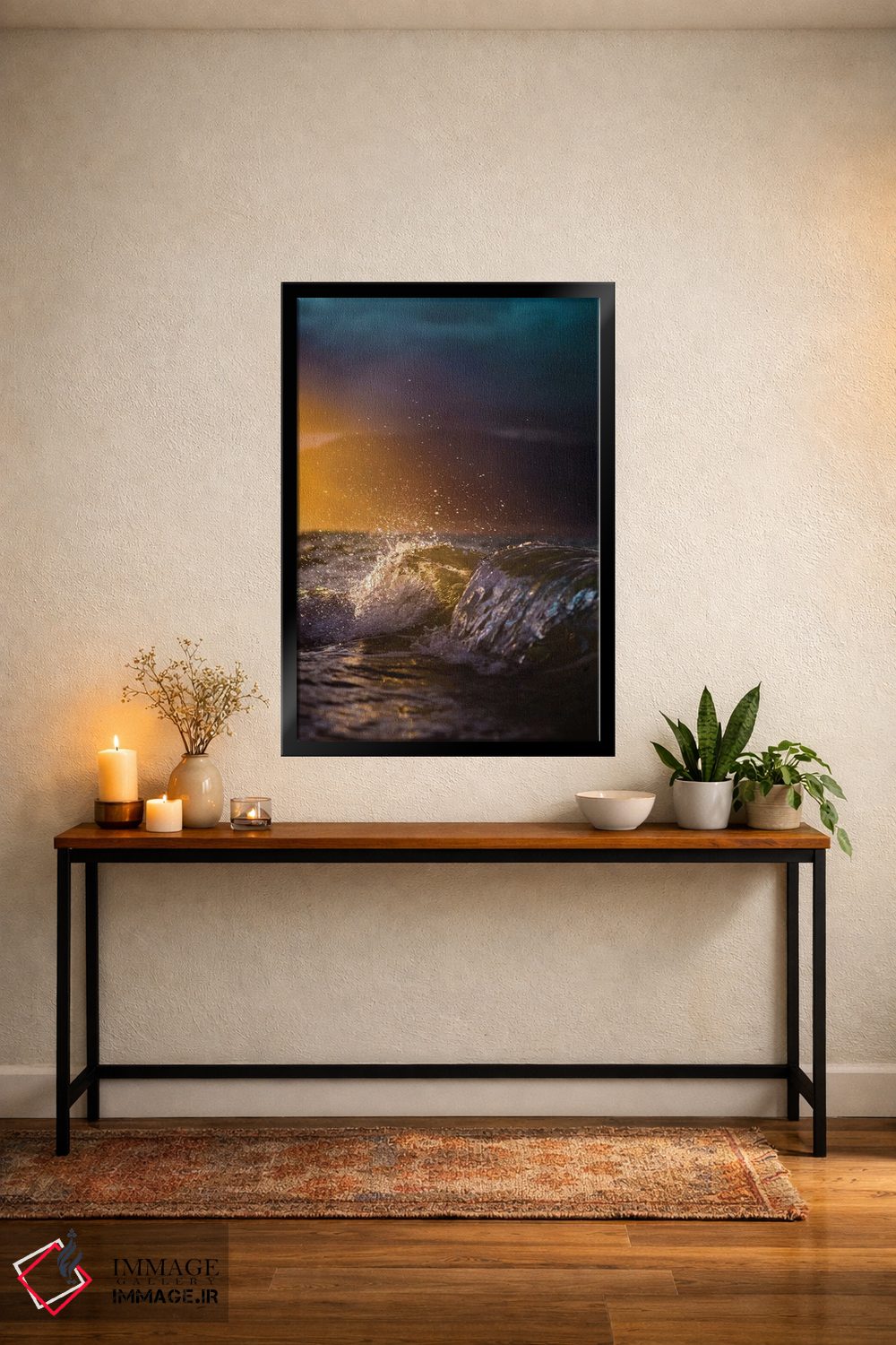 تابلو دکوراتیو پاشیدن رنگ اثر لوکاس مور - D5B