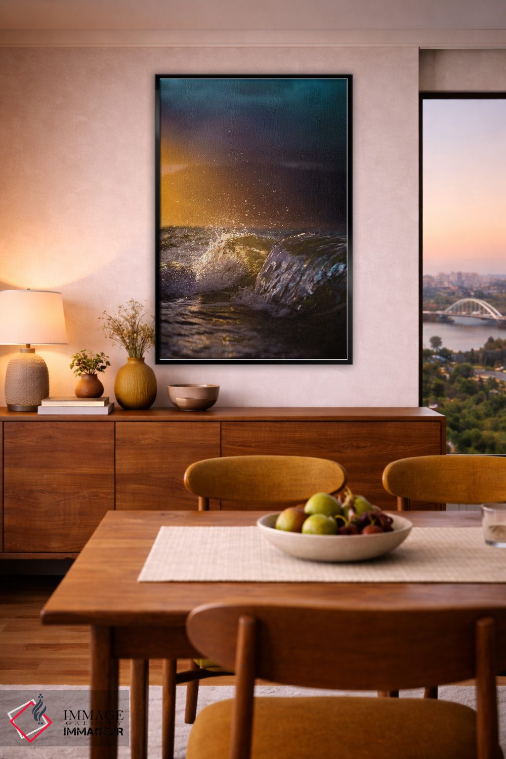 تابلو دکوراتیو پاشیدن رنگ اثر لوکاس مور - D6B