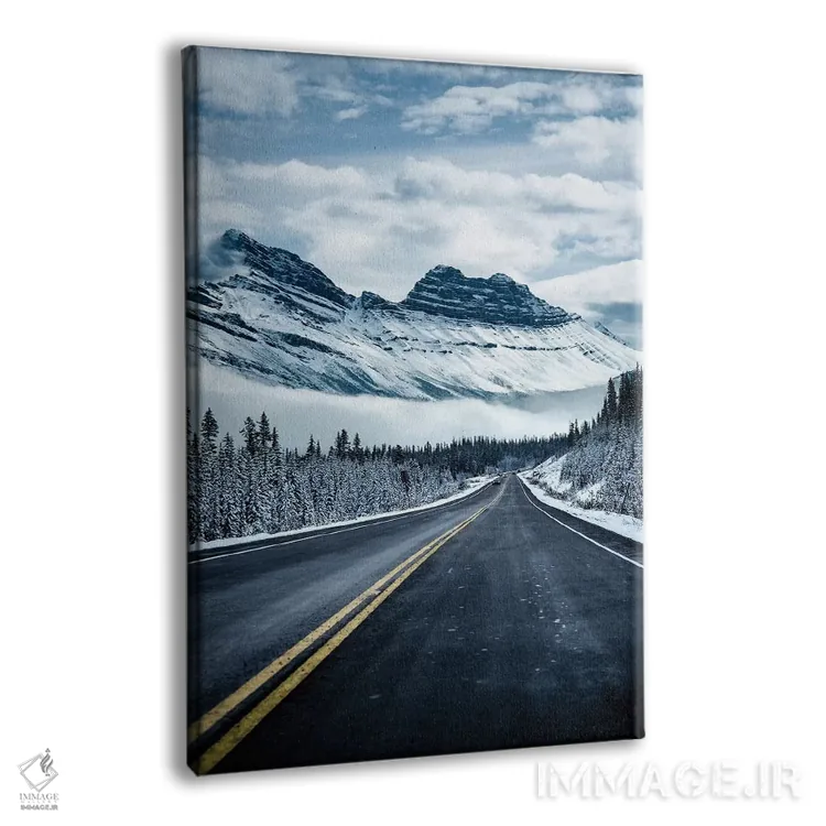 تابلو دکوراتیو جاده های یخ زده اثر لوکاس مور - نمای پرسپکتیو محصول