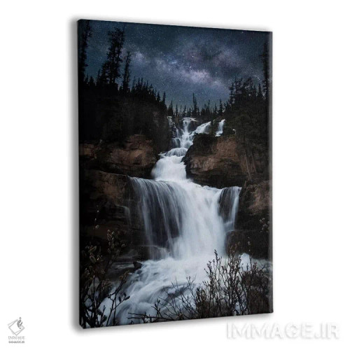 تابلو دکوراتیو آبشار راه شیری اثر لوکاس مور - نمای پرسپکتیو محصول