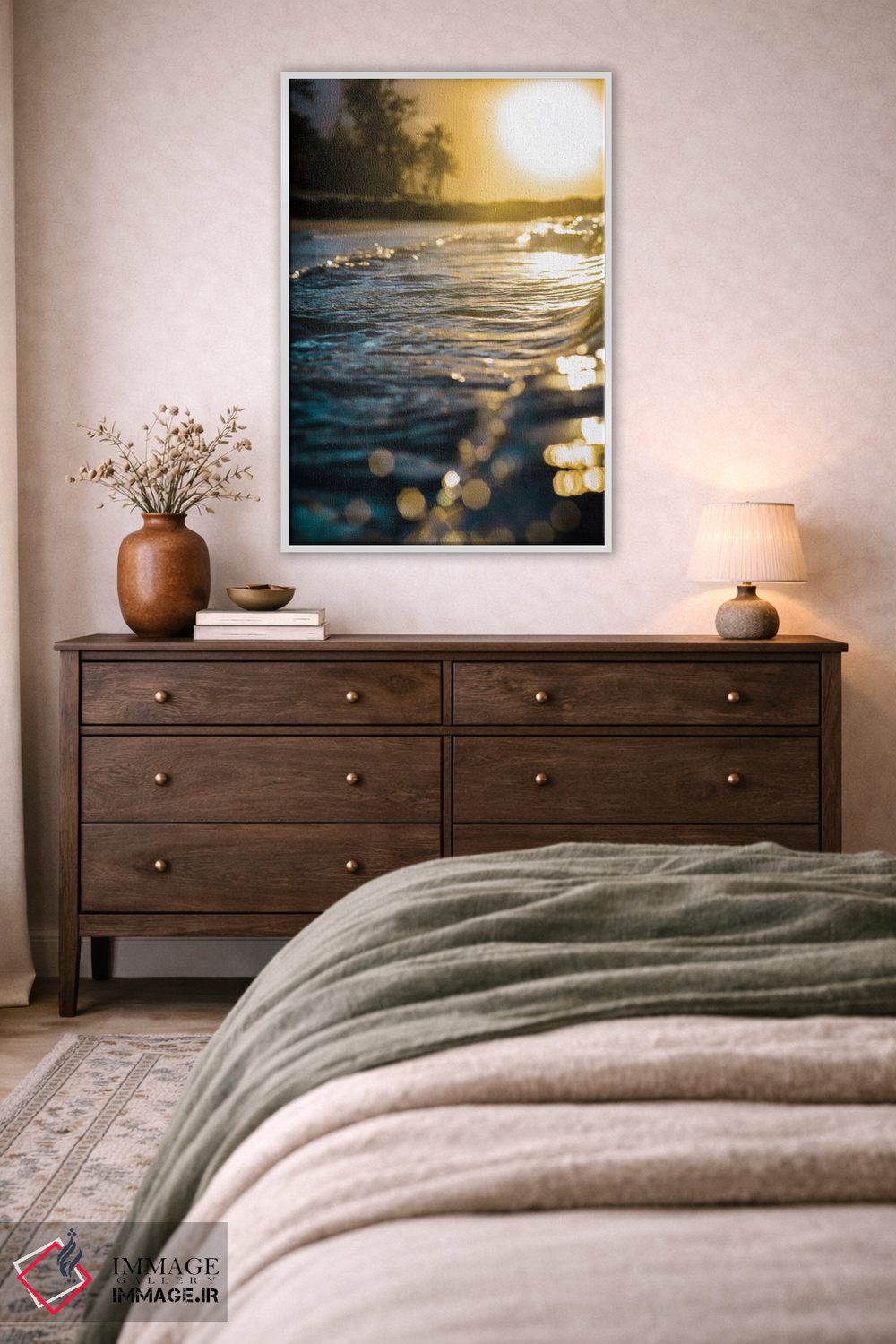 تابلو دکوراتیو آب های درخشان اثر لوکاس مور - D3W