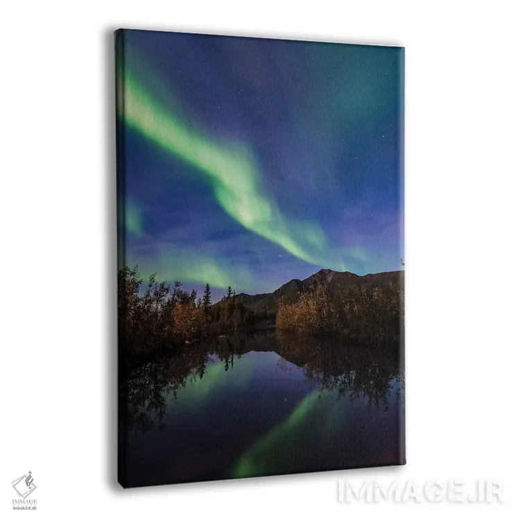 تابلو دکوراتیو انعکاس شفق قطبی اثر لوکاس مور - نمای پرسپکتیو محصول