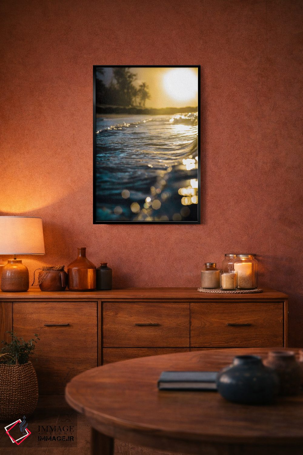 تابلو دکوراتیو آب های درخشان اثر لوکاس مور - D5B