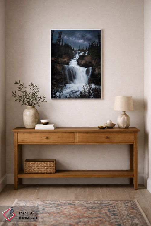 تابلو دکوراتیو آبشار راه شیری اثر لوکاس مور - D1W