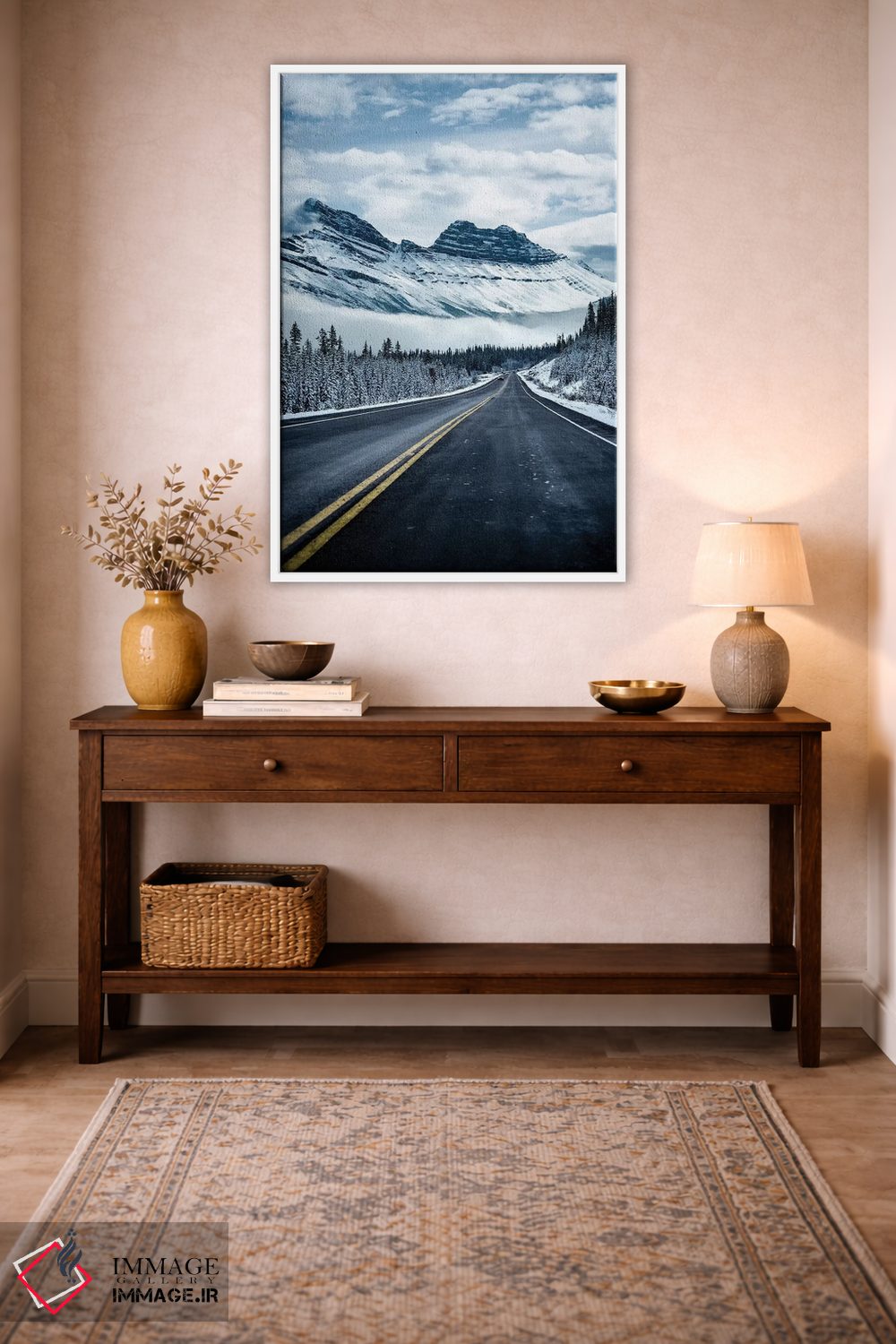 تابلو دکوراتیو جاده های یخ زده اثر لوکاس مور - D1W