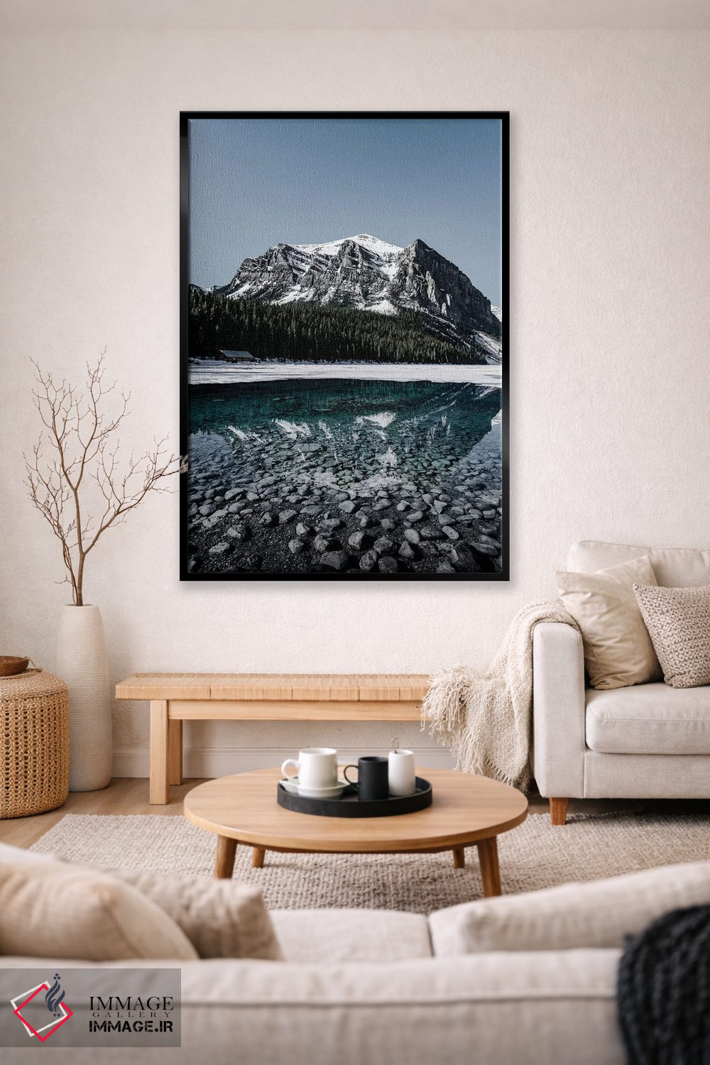 تابلو دکوراتیو انعکاس دریاچه لوئیز اثر لوکاس مور - D2B