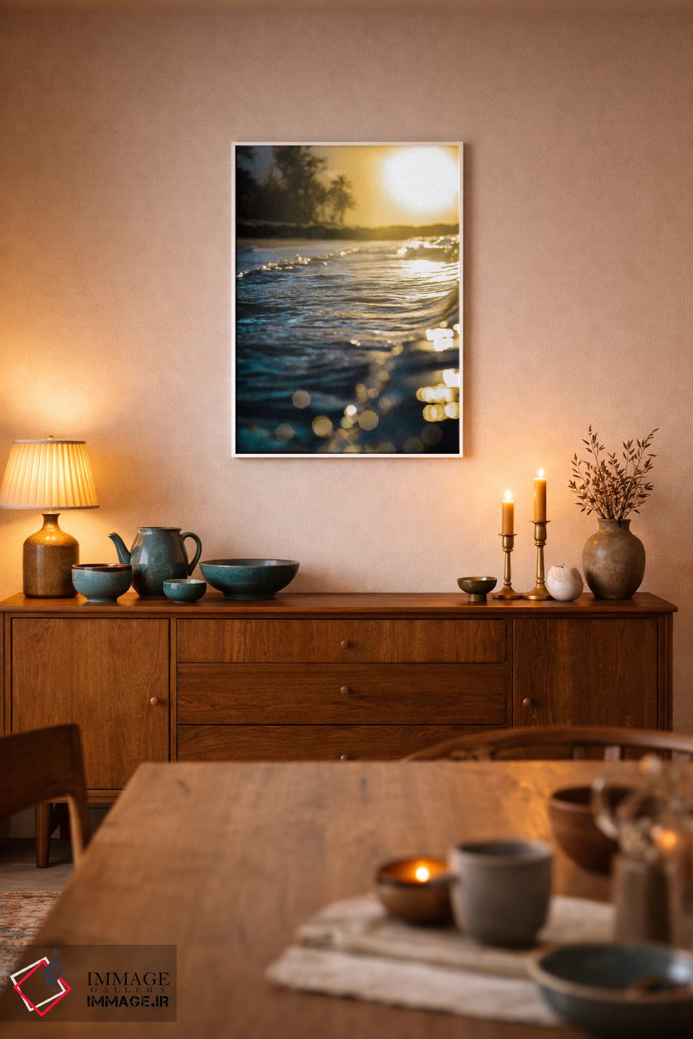 تابلو دکوراتیو آب های درخشان اثر لوکاس مور - D6W