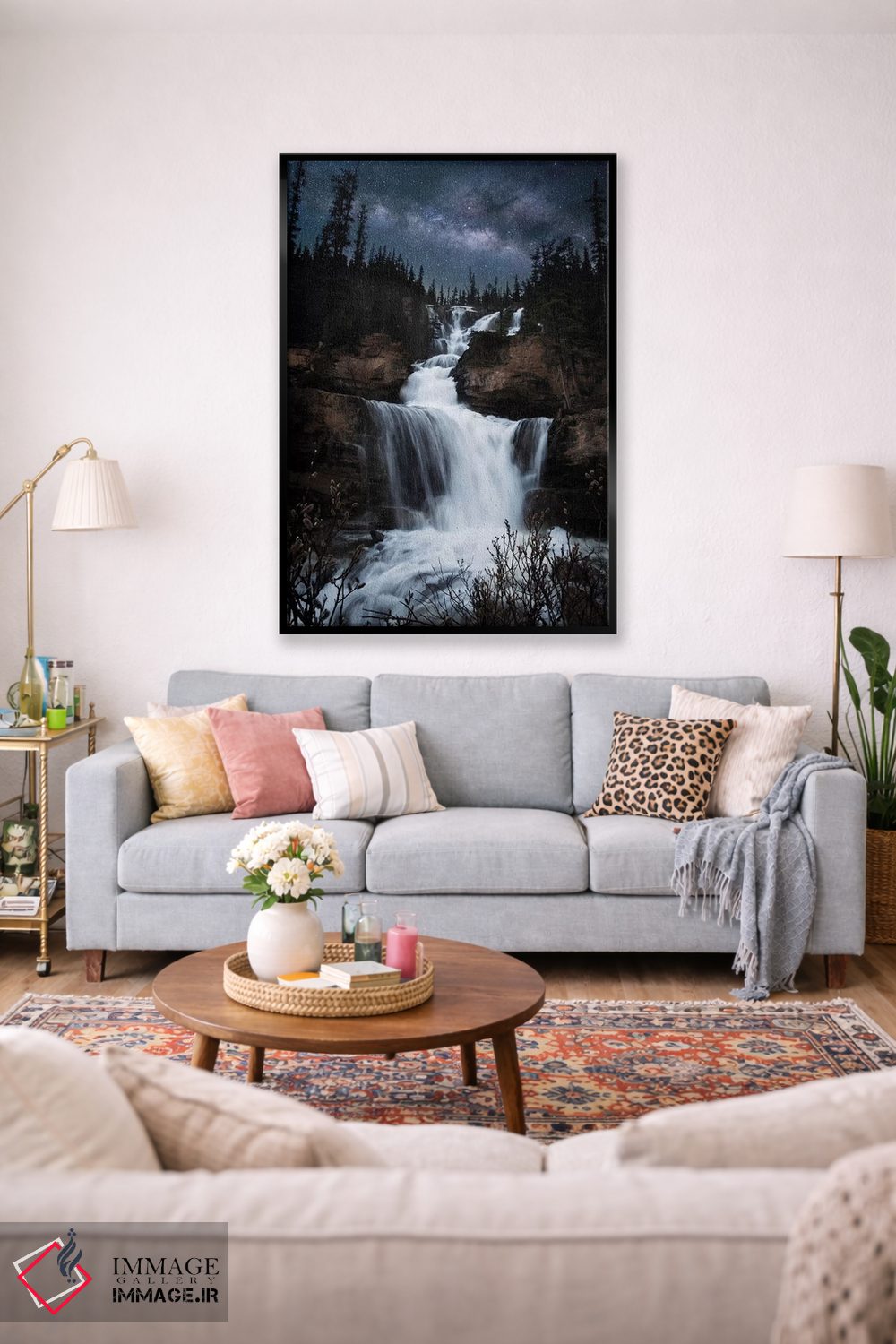 تابلو دکوراتیو آبشار راه شیری اثر لوکاس مور - D2B