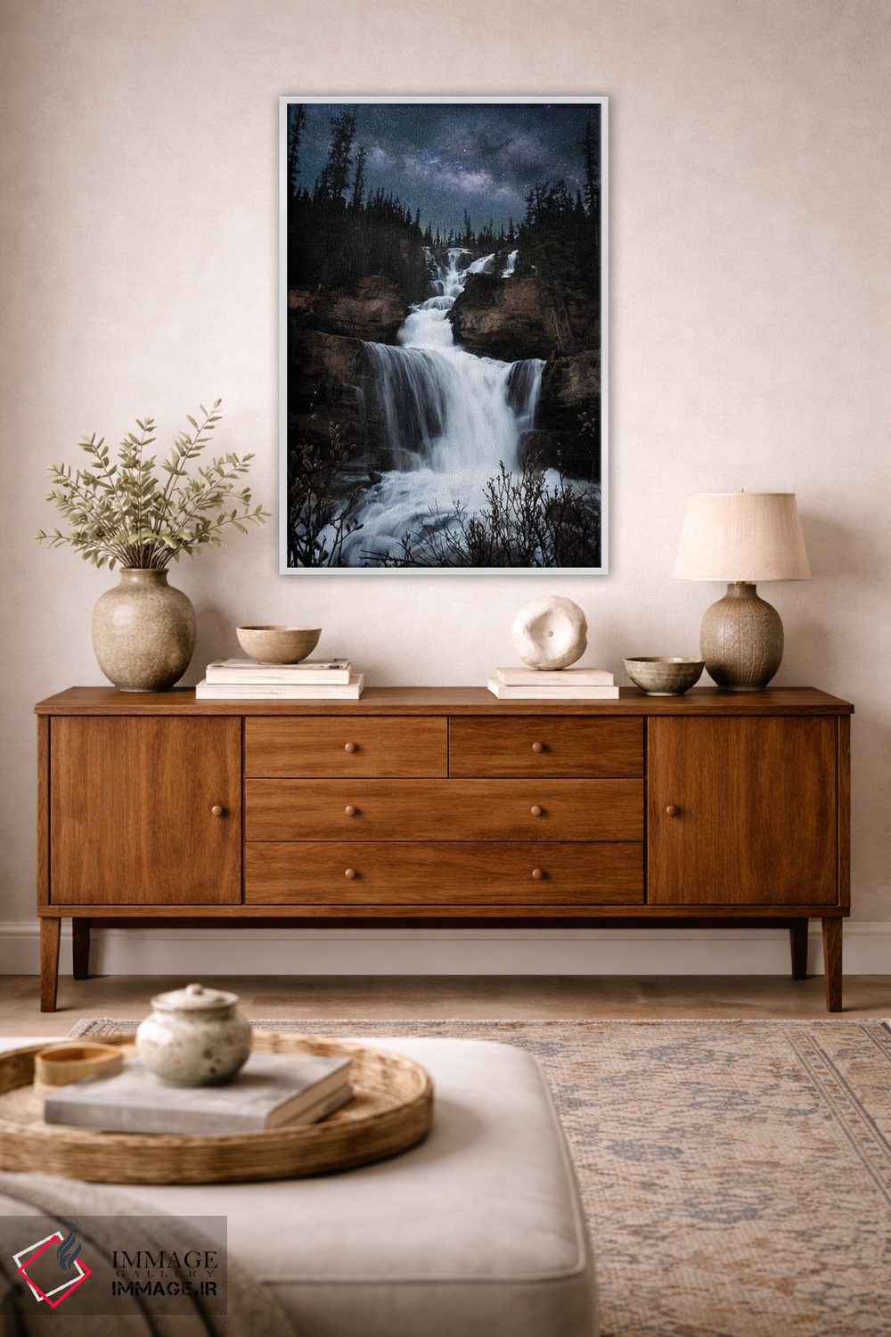 تابلو دکوراتیو آبشار راه شیری اثر لوکاس مور - D3W