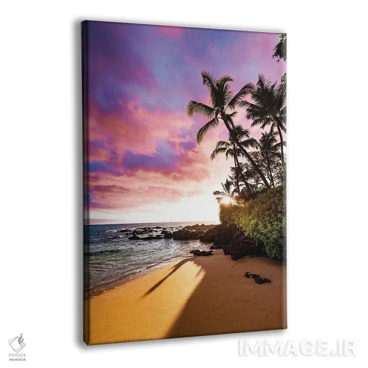 تابلو دکوراتیو ساحل مخفی اثر لوکاس مور - نمای پرسپکتیو محصول