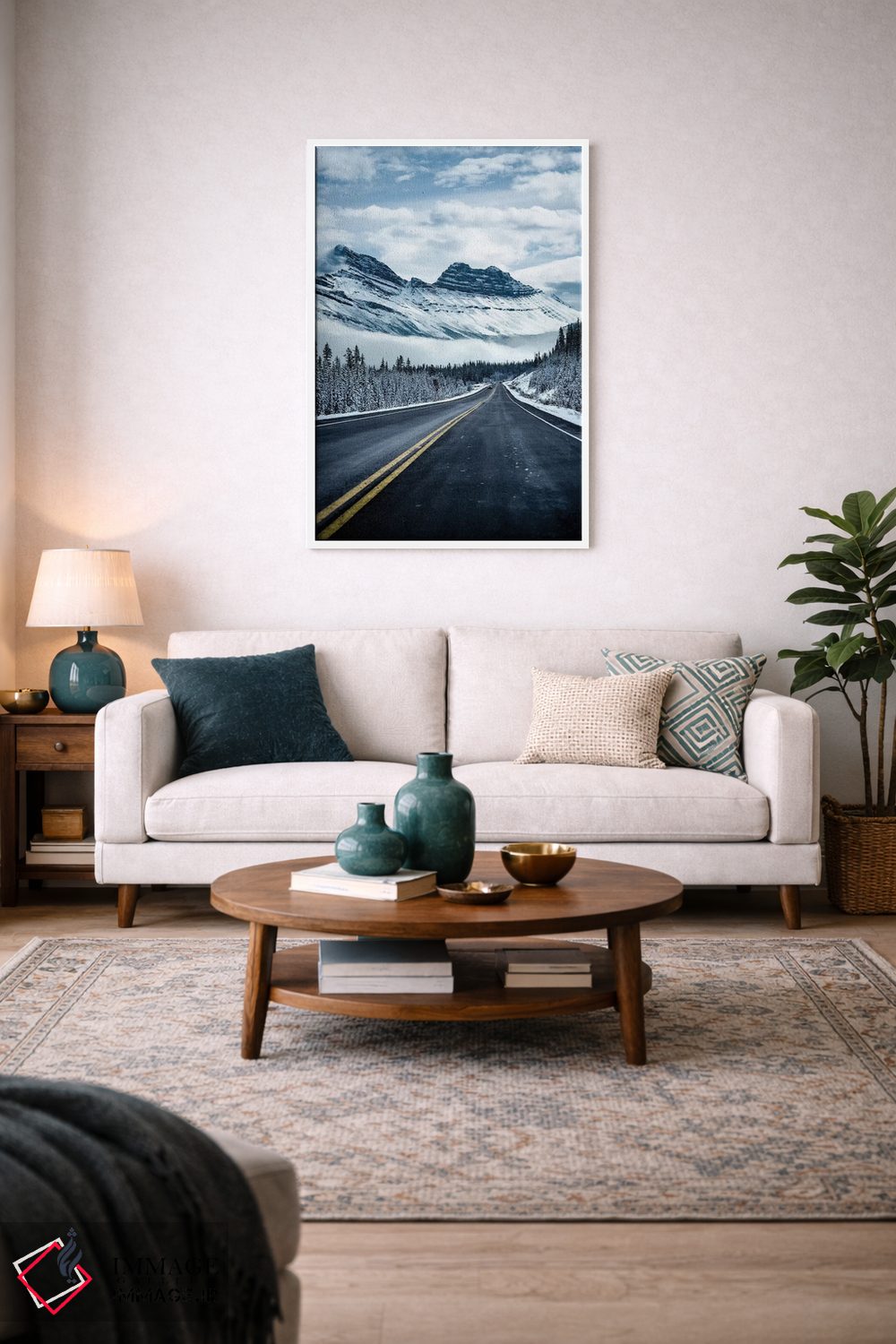 تابلو دکوراتیو جاده های یخ زده اثر لوکاس مور - D2W