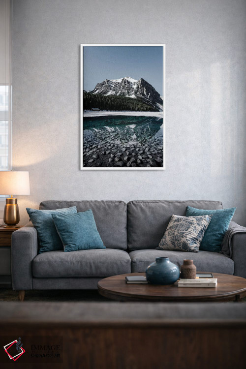 تابلو دکوراتیو انعکاس دریاچه لوئیز اثر لوکاس مور - D4W