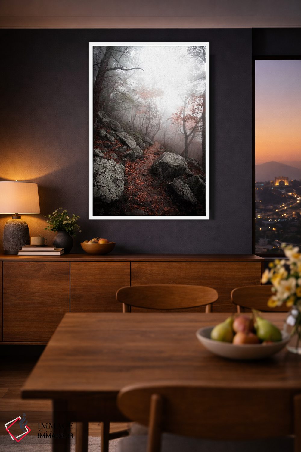 تابلو دکوراتیو جنگل اسرارآمیز اثر لوکاس مور - D2W