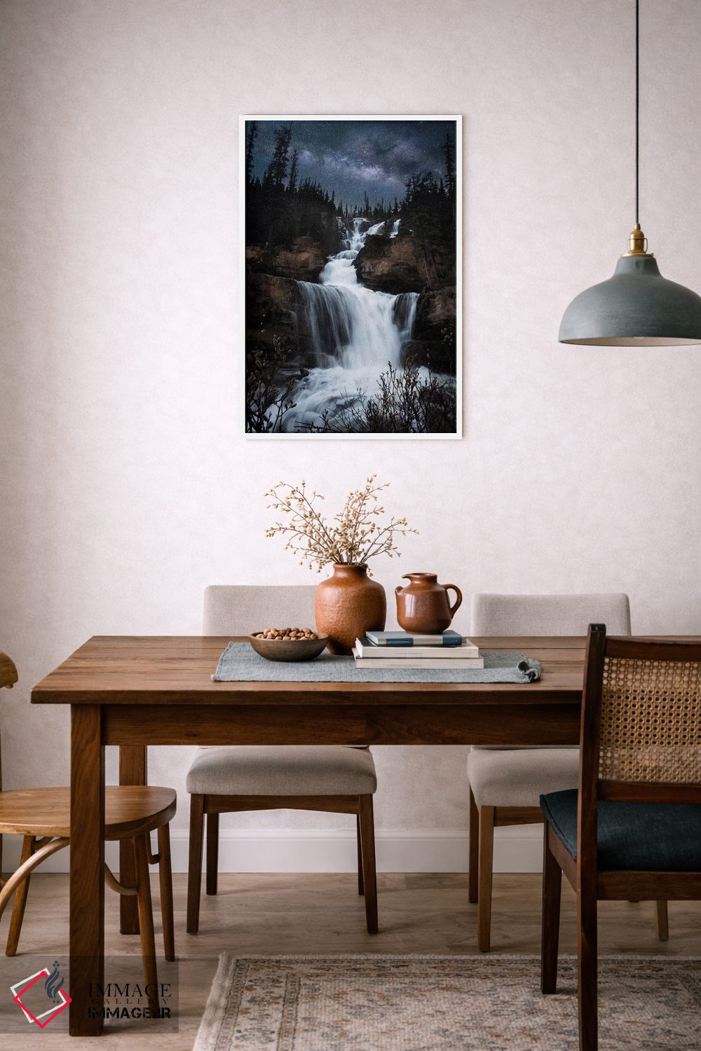 تابلو دکوراتیو آبشار راه شیری اثر لوکاس مور - D5W