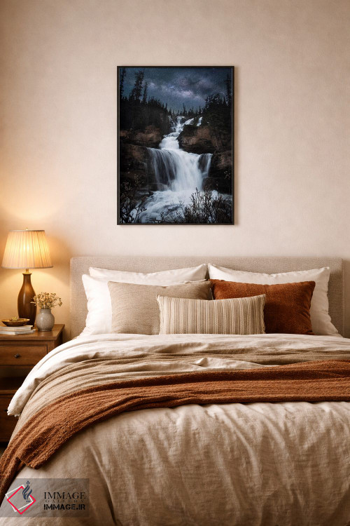 تابلو دکوراتیو آبشار راه شیری اثر لوکاس مور - D6B