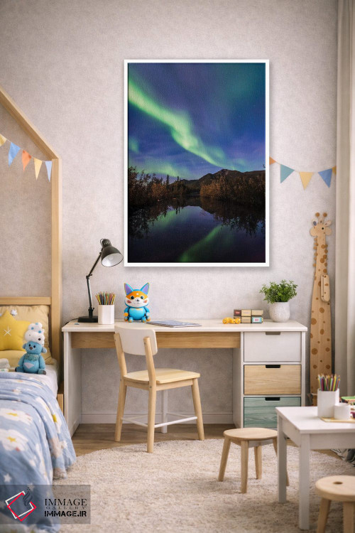 تابلو دکوراتیو انعکاس شفق قطبی اثر لوکاس مور - D1W