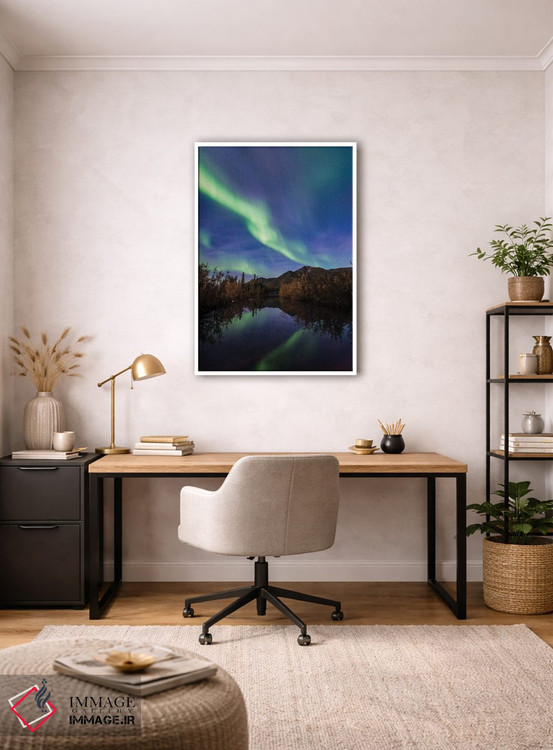 تابلو دکوراتیو انعکاس شفق قطبی اثر لوکاس مور - D3W