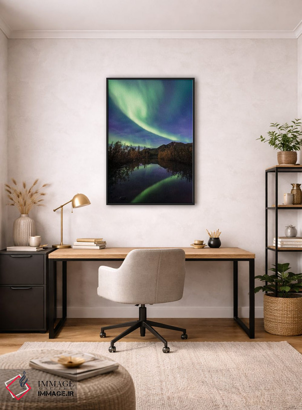 تابلو دکوراتیو انعکاس شفق قطبی اثر لوکاس مور - D4B